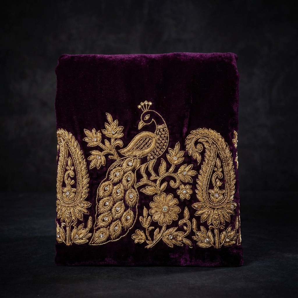 Embroidered Velvet